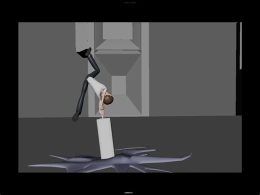 maya动画 打斗练习