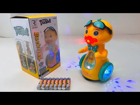 Unboxing Electric Spray Sunglasses Duck, Tumbling Toy, Police Car,Gear Boat, Remote Control City Bus