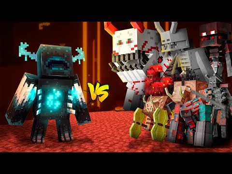 Warden vs Nether (Minecraft mob battle)