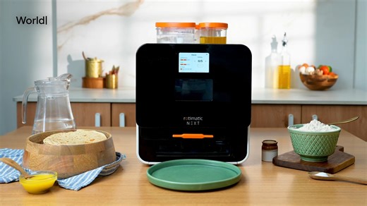 Fresh rotis at the touch of a button. Zero mess. Zero effort. 100% love. 💛 Because family time > kitchen time. 🫓 Know more👉Link in bio! [RotimaticNEXT, AutomaticRotiMaker, SmartCooking, KitchenTech, EasyHomemade, RotiRevolution, CookingMadeSimple, FamilyFavorites, FreshRotisDaily, SmartKitchenLife, MealTimeMagic, KitchenInnovationHub, EffortlessCooking, FoodTechLove, QuickMealHack, ModernHomeCooking, happinessishomemade,KitchenMadeEasy, FutureOfCooking } | Rotimatic