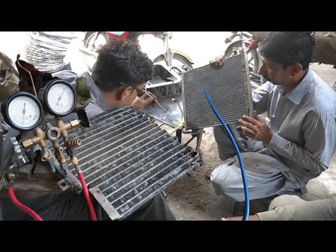 Car AC Condenser Repairing