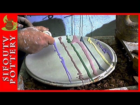 Pottery for Beginners - How to Decorate with Engobe - Pottery Slip painting Decoration