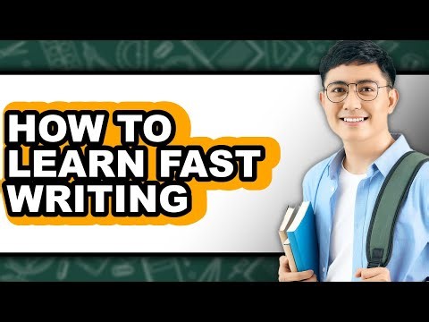 How to Learn Fast Writing - Step by Step