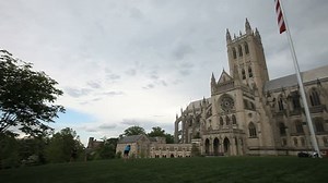 view of the National Cathedral in Washington DC