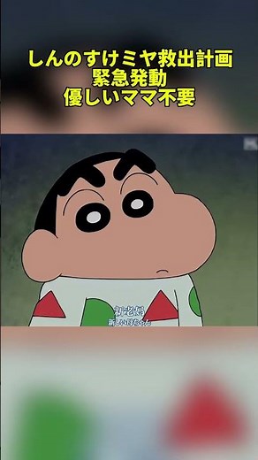 しんのすけミヤ救出計画緊急発動優しいママ不要 #クレヨンしんちゃん #面白集 #アニメ #animation