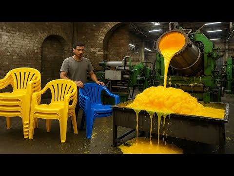 Unbelievable Plastic Chair Production 😲 Modern Factory Process