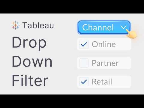 How to Create Drop Down Filters in Tableau for Cleaner Dashboards