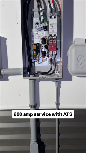 BB SPARKY on Instagram: "200 amp service with @generac ATS ⚡️🇺🇸 #usa #ats #generator #service #upgrade #electrical #construction #power #residential #working #fypage #fyp #meta #instagram #lightning #breaker #panel #tools #bluecollarlife #hvac #bluetooth #wire #amperage #america"