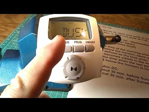Intermatic DT620 Timer - Programming ON and OFF for landscaping lights from DUSK to DAWN