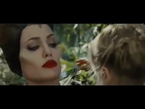 Maleficent and baby Aurora.