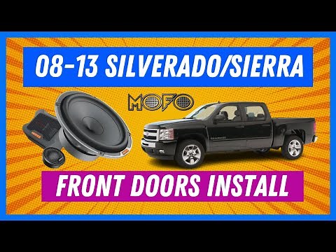 2008-2013 Silverado/Sierra Front Door Component Speaker Installation (New Wiring Door Wiring)