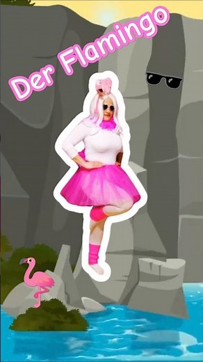 Der Flamingo – Wo ist mein Rosa? 🦩 Singt, tanzt und helft mit suchen 🕶 #flamingo #rosa #lustigeslied