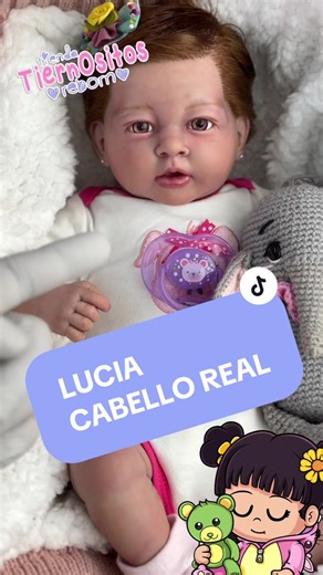 Bebe Reborn Lucia: Cabello Real y Tiernos Detalles