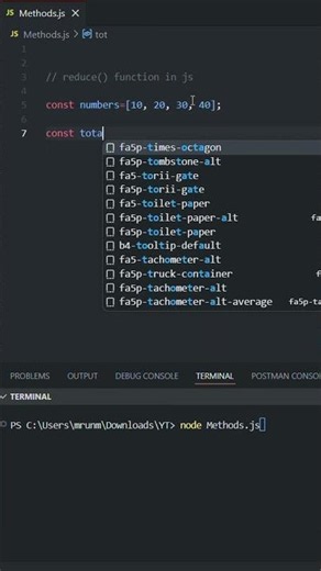 🔥 reduce() in JavaScript Explained | Array Methods | JS Series #7 #arrays #javascript #frontend