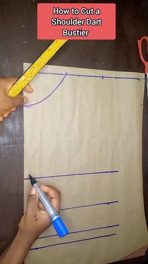 3.2K reactions · 341 shares | How to Cut a Shoulder Dart Bustier #patterndrafting #bustier #sewingtutorial #patternmaking #sewing | Josephine Joseph Baiye | Facebook
