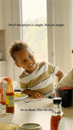 Some lessons are best learned by watching. Prayer is one of them.