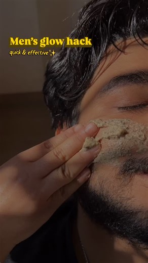 Dr. Aashna PT | Glow Coach: Skin • Posture • Ayurveda on Instagram: "Men also deserve that clean, fresh glow ✨ Made this simple DIY glow mask for my brother — perfect for dull, tired or oily skin. Glow Mask Ingredients: Soaked chia seeds + besan + rice flour + coffee + milk Blend → Apply 15–20 min → Wash 2–3 times a week for best results. Benefits: Brightens dull skin Tightens pores Smooth, even finish Perfect pre-event glow for boys Comment “GLOW” and I’ll DM the full routine! #MenSkincare #Men