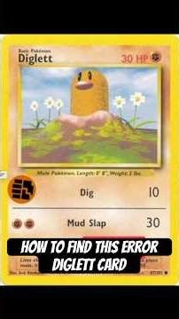 How can you find this Sideways Energy Diglett error card? #pokemontcg #pokemonerror #diglett