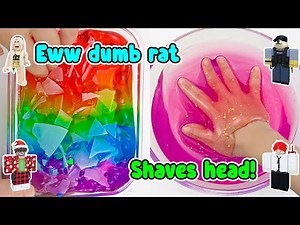 Skeleton Roasting Cringe Roblox Slime Stories | I shaved my family's heads and roasted them