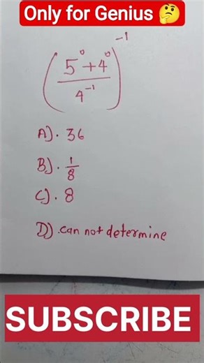 Only for Genius 🤔 | #genius #math #maths #trending