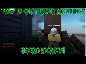 How To Get Thunder Breathing! (Jigoro Trainer Location!) | Project Slayers Free Release Roblox