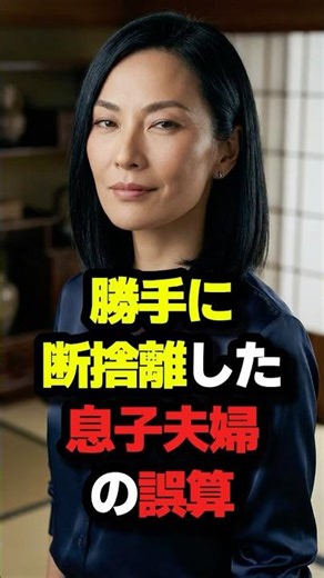 🎊20万回再生🎉勝手に断捨離した息子夫婦の誤算 #ショートドラマ #スカッと