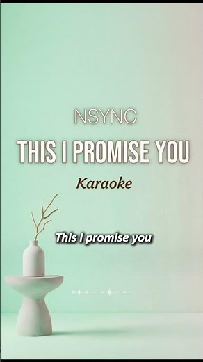 This I Promise You - NSYNC | Karaoke
