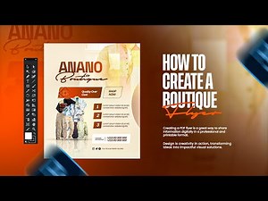 How to Create a Boutique Flyer Design using Photoshop.