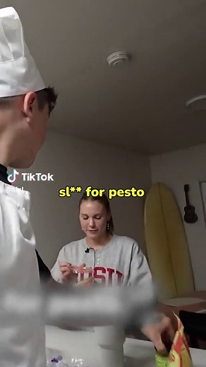 Family Friendly Pesto Pouring at a Family Gathering