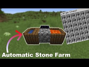 Simple & Easy Automatic Stone Farm in Minecraft 1.16.5!