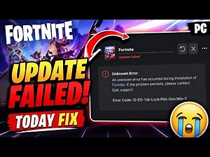 How To Fix Fortnite Error Code IS-EO-Tsk-Lock!Plat-Gen:Win-5 || Fortnite Ac Update Failed Today