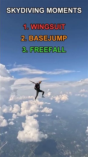 Ranking Wingsuit Flying Skills #extreme #shorts