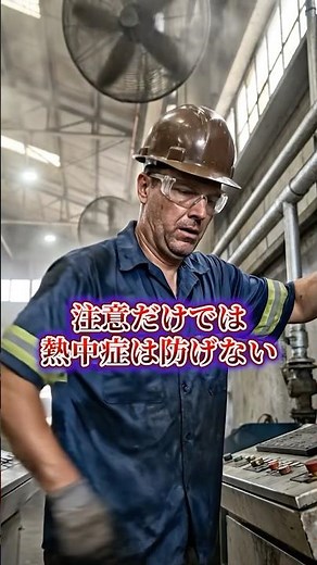 気をつけて、で熱中症は防げない。必要なのは設計だ #製造業 #熱中症 #熱中症対策 #建設業 #安全教育