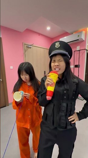 LNS - Prisoner vs Cop Singing Battle 🎤😂 #shorts #funny