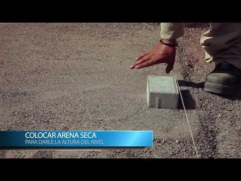 Instalación de adoquín.