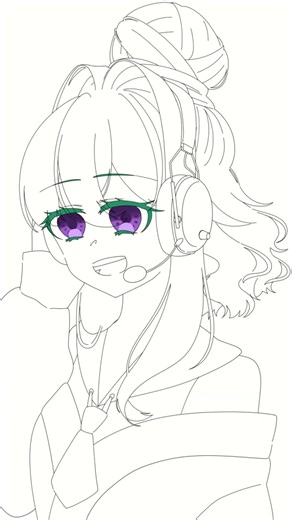 [Drawing Process] Singing Shiori Matoba [Time-lapse] #ShioriMatoba #CoverSong #vtuber #DrawingPro...