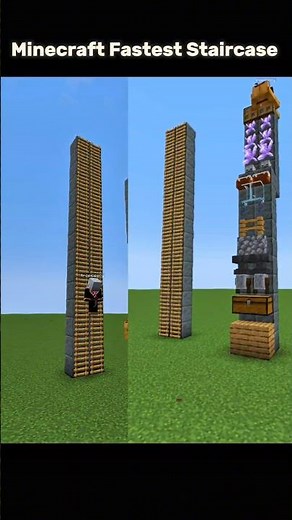 I Built the FASTEST Staircase in Minecraft! ⚡🔥