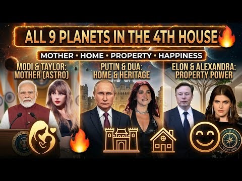 All 9 Planets in the 4th House 🔥 | Mother, Home, Property & Happiness | Phal Deepika & Parashar Hora