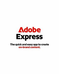 96K views | Get the quick and easy app to create on-brand content. | Adobe Express | Facebook