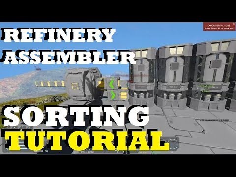 Space Engineers - Refinery and Assembler Sorting Tutorial - No Mods