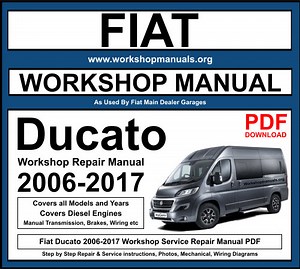 Fiat Ducato 2006-2017 Workshop Service Repair Manual Download PDF