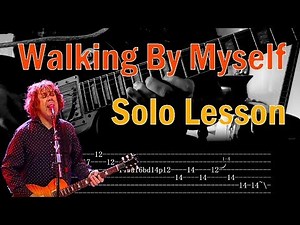 How to play the SOLO to 'Walking By Myself' - Gary Moore - Guitar Lesson