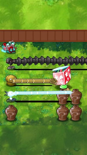 PvZ 1 Fusion 3.2 - 5 Random Plants With Rapid Fire Vs 10 Zombie Vases - P25 #shorts #pvz #pvzfusion