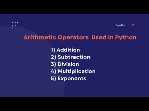 Lesson 2 Part 3: Arithmetic Operators In Python