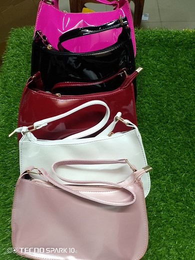 1.4K views | Patent Leather Versatile (Glossy) Shoulder Bag Material: Pu Leather Closure Type: Zipper Price: 1000/- Content: 01777-855184 | Ponnobazarbd.com | Facebook