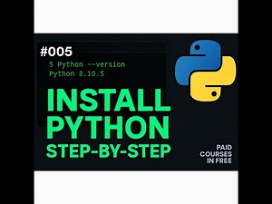 005 Installing Python Step by Step