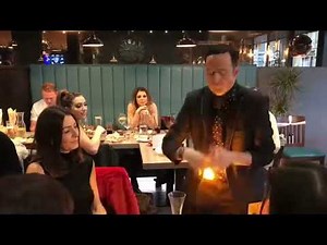 Magician Alex Lodge Walk Around Table Magic