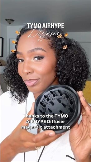 Diffuser: the BEST hack to style curly hair #tymoairhype #diffuseronnaturalhair #curlyhair