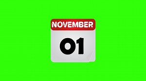 November, Calendar, Date. Free Stock Video