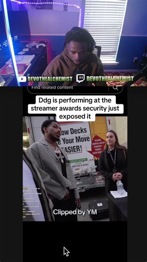 Security exposed ddg performance at streamer awards